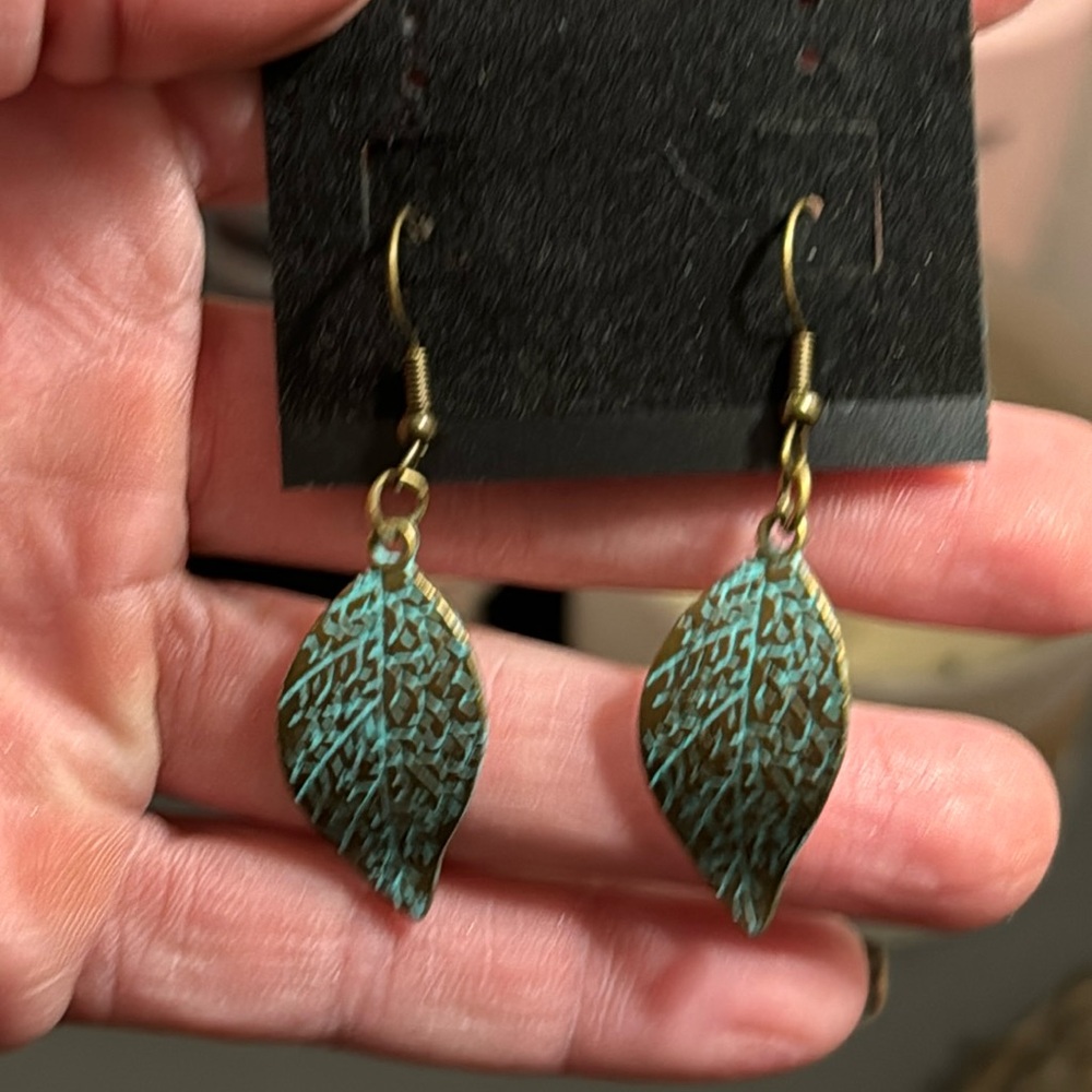 Turquoise Copper Earrings